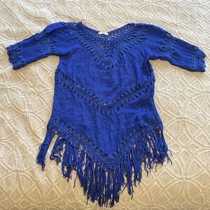 Sapphire blue beach/pool cover up dress 🪼